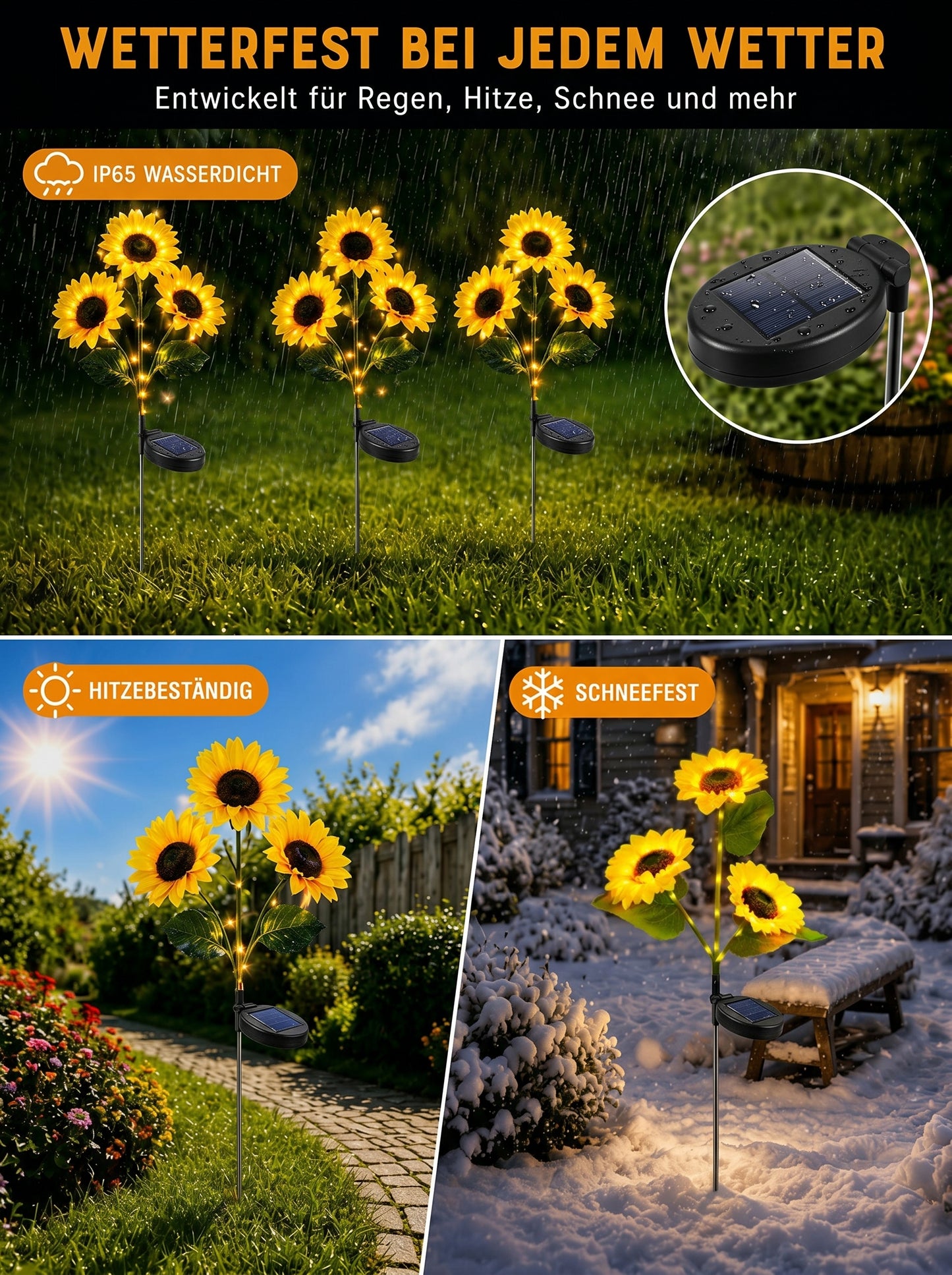 Everlumi™ Solar-Sonnenblumenlichter