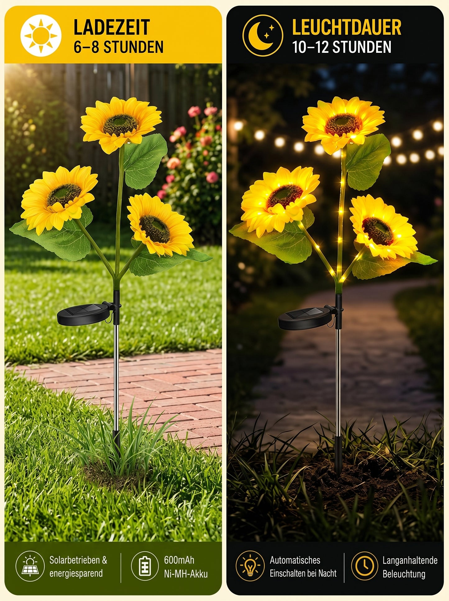 Everlumi™ Solar-Sonnenblumenlichter